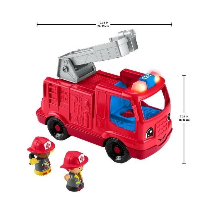 Fisher-Price-Little People-Camion de pompiers version multilingue HYR88