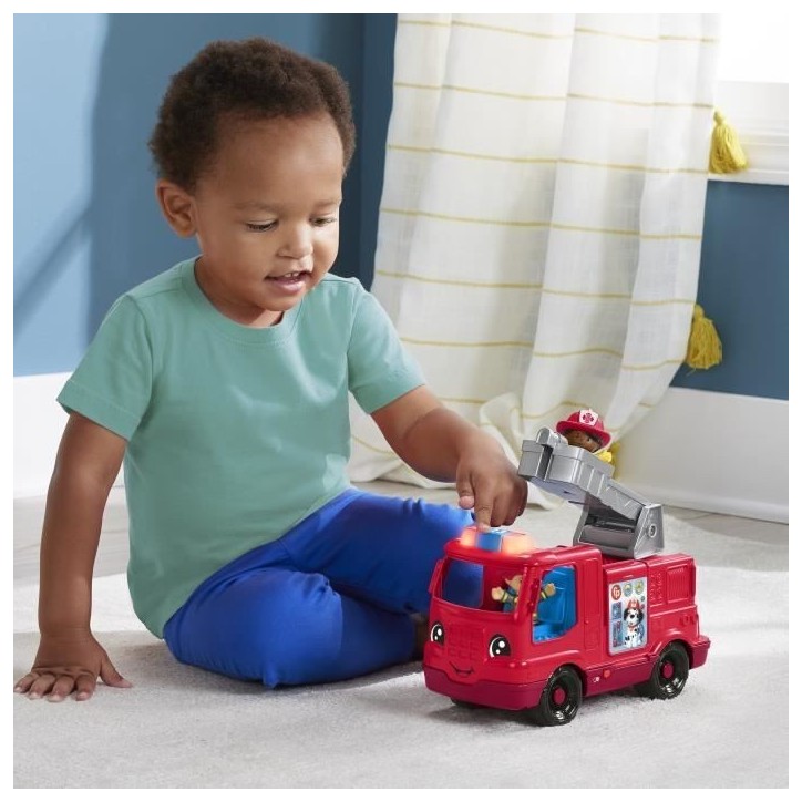 Fisher-Price-Little People-Camion de pompiers version multilingue HYR88