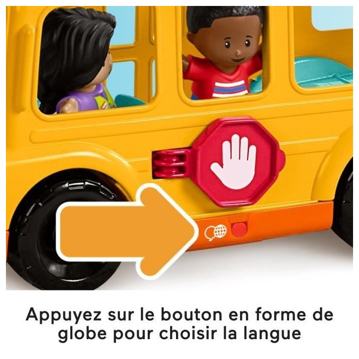 Fisher-Price Little People-Le Bus Scolaire-Véhicule musical a pousser HYT03 Fisher-Price Little People-Le Bus Scolaire-Véhicule musical a pousser HYT03