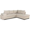 Canapé d'angle convertible réversible 4 places MITCHELL - Tissu Beig