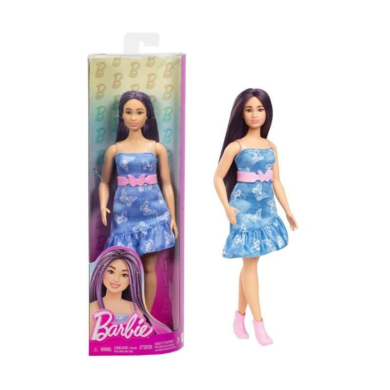 Poupée Barbie Fashionistas Robe Azur Papillon Poupée Barbie Fashionistas Robe Azur Papillon