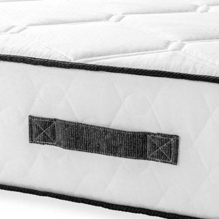 Matelas 90 x 190 cm - Hauteur 24 cm - 380 ressorts ensachés - 7 zones - Equilibré - réversible - fabriqué en Belgique