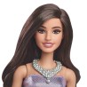 Barbie-Fashionistas-Poupée Brune En Robe Violette - 3 ans+ - HYT92