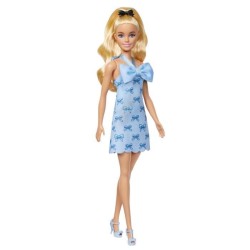 Barbie - Poupée Barbie Fashionistas Robe Dos Nu Bleu Layette avec noe