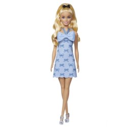 Barbie - Poupée Barbie Fashionistas Robe Dos Nu Bleu Layette avec noe