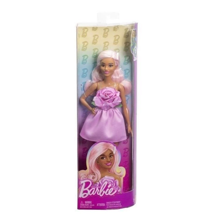 Barbie - Poupée Barbie Fashionistas Robe Sans Bretelle Rose avec accessoires - Barbie - HYT94 Barbie - Poupée Barbie Fashionistas Robe Sans Bretelle Rose avec accessoires - Barbie - HYT94