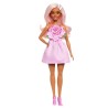 Barbie - Poupée Barbie Fashionistas Robe Sans Bretelle Rose avec acce