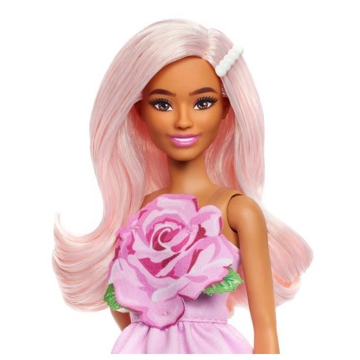 Barbie - Poupée Barbie Fashionistas Robe Sans Bretelle Rose avec accessoires - Barbie - HYT94 Barbie - Poupée Barbie Fashionistas Robe Sans Bretelle Rose avec accessoires - Barbie - HYT94