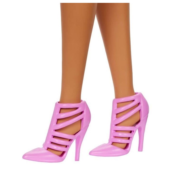 Barbie - Poupée Barbie Fashionistas Robe Sans Bretelle Rose avec accessoires - Barbie - HYT94 Barbie - Poupée Barbie Fashionistas Robe Sans Bretelle Rose avec accessoires - Barbie - HYT94