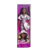 Barbie - Poupée Barbie Fashionistas Robe Argentée avec chapeau de co