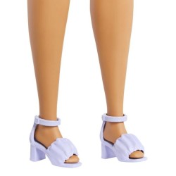 Barbie - Poupée Barbie Fashionistas Robe Vert Menthe avec lunettes -