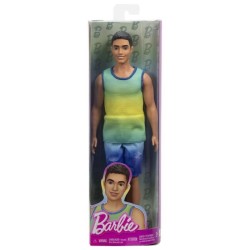 Barbie-Fashionistas-Poupée Ken Avec Débardeur Dégradé Et Short En