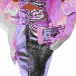 Barbie-Deluxe Style-Poupée Barbie a Robe Rose Brillante HYV25