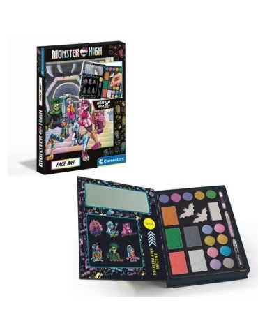 Monster High Coffret Maquillage - Clementoni - Palette contentant des poudres, fards, crayons