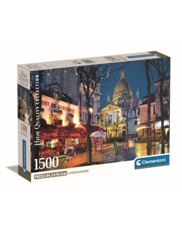 Clementoni - 1500p Paris Montmartre - 59,2 x 84,3 cm - Avec poster