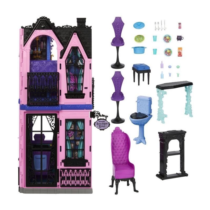 Monster High - Hôtel Bouh-tique - Maison de poupée et accessoires - Monster High - Hôtel Bouh-tique - Maison de poupée et accessoires -