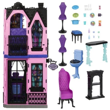 Monster High - Hôtel Bouh-tique - Maison de poupée et accessoires -