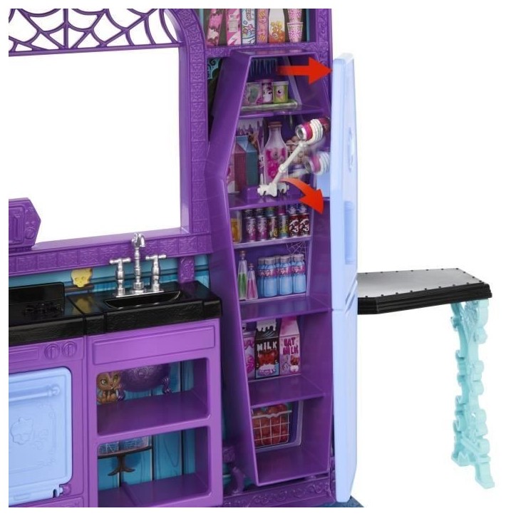 Monster High - Hôtel Bouh-tique - Maison de poupée et accessoires - Monster High - JBF16 Monster High - Hôtel Bouh-tique - Maison de poupée et accessoires - Monster High - JBF16