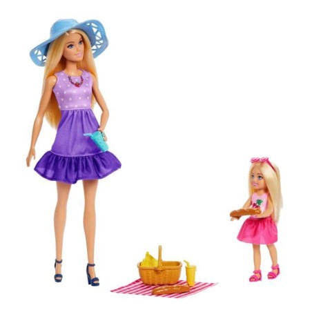 Barbie-Famille Et Amis-Barbie Pique-Nique-Coffret 2 Poupées - 3 ans+-