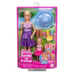 Barbie-Famille Et Amis-Barbie Pique-Nique-Coffret 2 Poupées - 3 ans+-