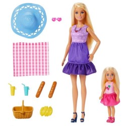 Barbie-Famille Et Amis-Barbie Pique-Nique-Coffret 2 Poupées - 3 ans+-