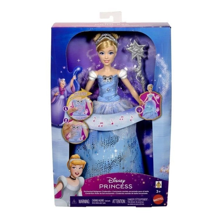Disney Princess - Poupée Cendrillon et sa Robe Enchantée - Disney Princess - JBF94 Disney Princess - Poupée Cendrillon et sa Robe Enchantée - Disney Princess - JBF94