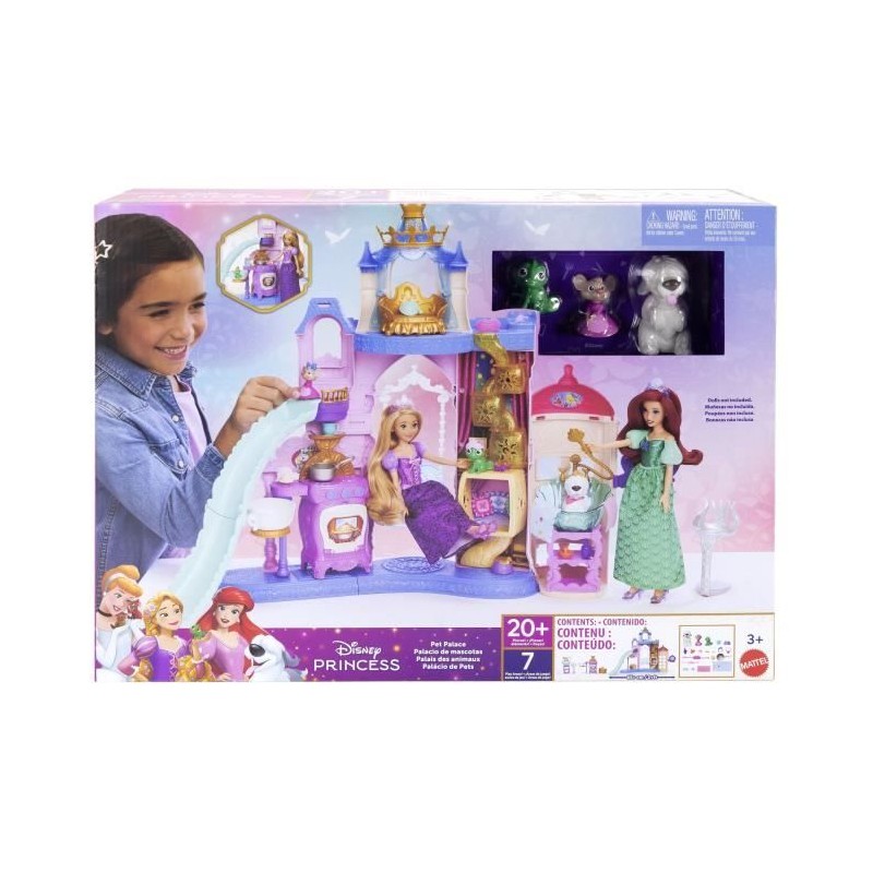 Disney Princess - Coffret Le Palais des Animaux - 7 espaces de jeu - D