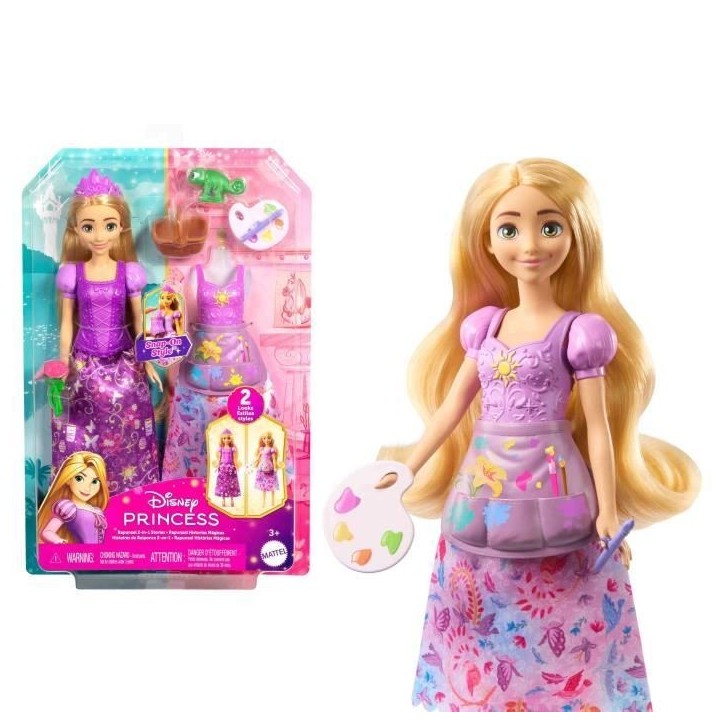 Princesses Disney-Poupée Raiponce Pique-Nique Et Art-Coffret - 3 ans+- JBG09