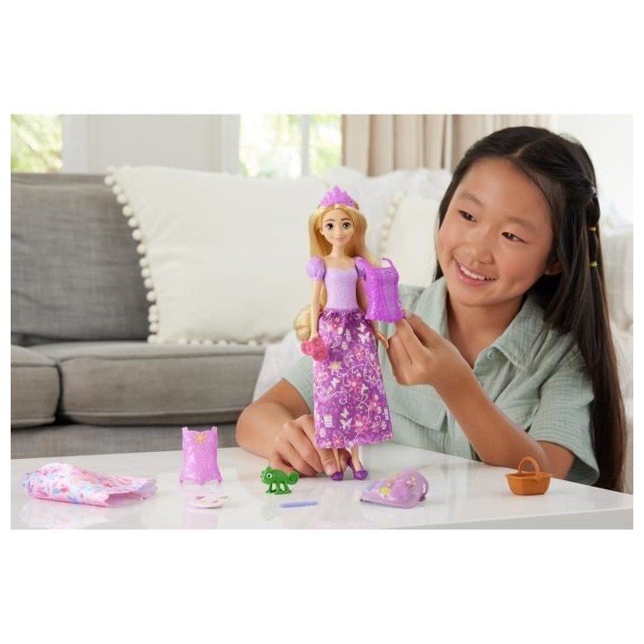 Princesses Disney-Poupée Raiponce Pique-Nique Et Art-Coffret - 3 ans+- JBG09