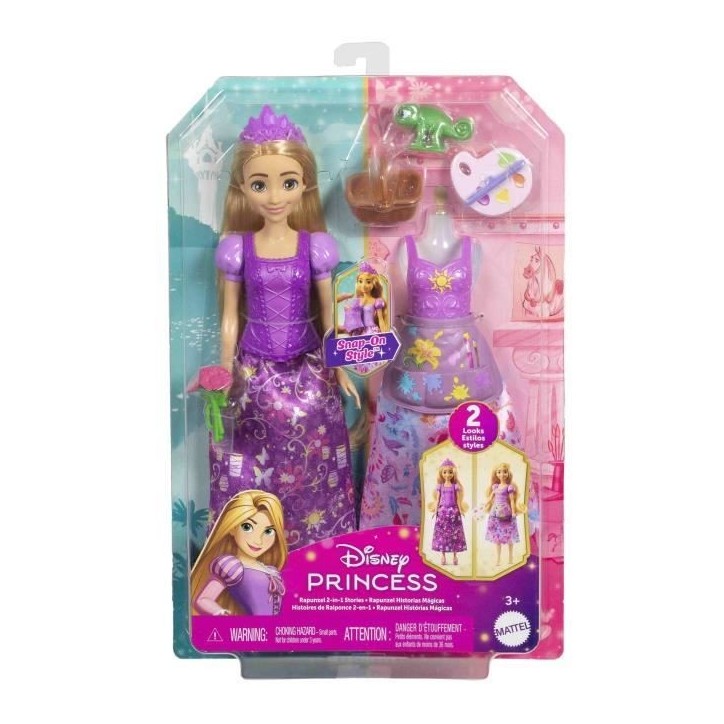 Princesses Disney-Poupée Raiponce Pique-Nique Et Art-Coffret - 3 ans+- JBG09