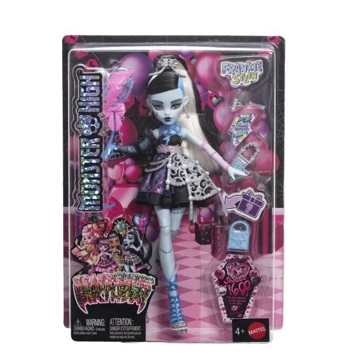 Monster High - Frankie Stein Anniversaire Monstrueusement Mémorable - Poupée - Monster High - JBG75 Monster High - Frankie Stein Anniversaire Monstrueusement Mémorable - Poupée - Monster High - JBG75