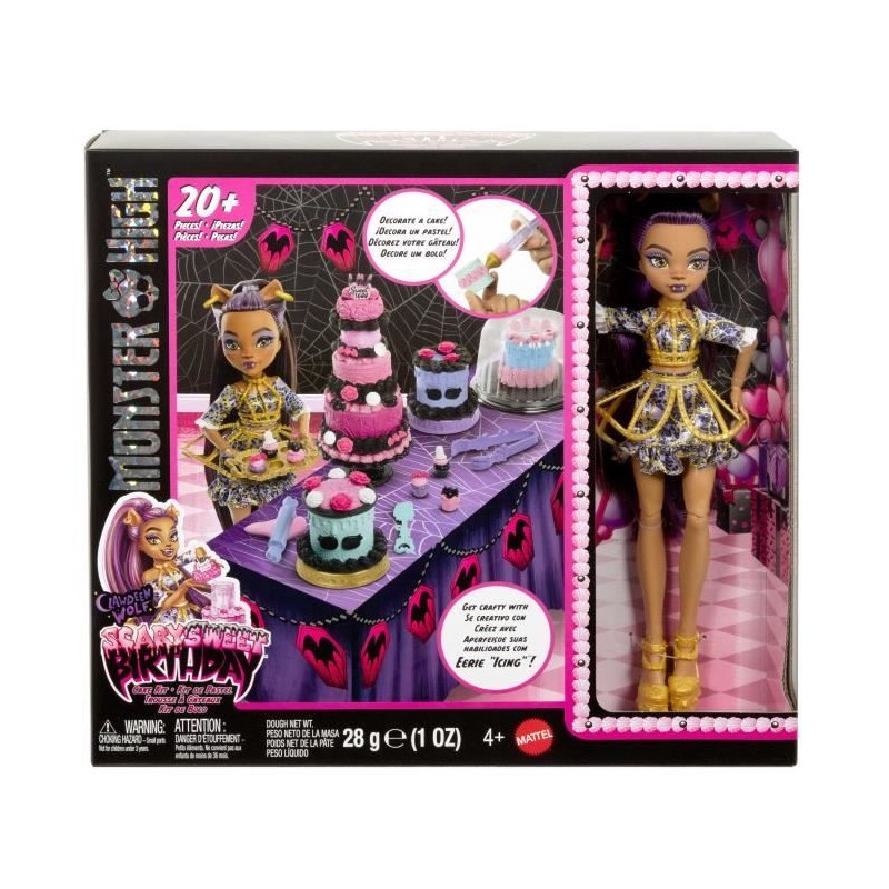 Monster High-Kit Gâteau d'Anniversaire Clawdeen Wolf - Monster High - Monster High-Kit Gâteau d'Anniversaire Clawdeen Wolf - Monster High -