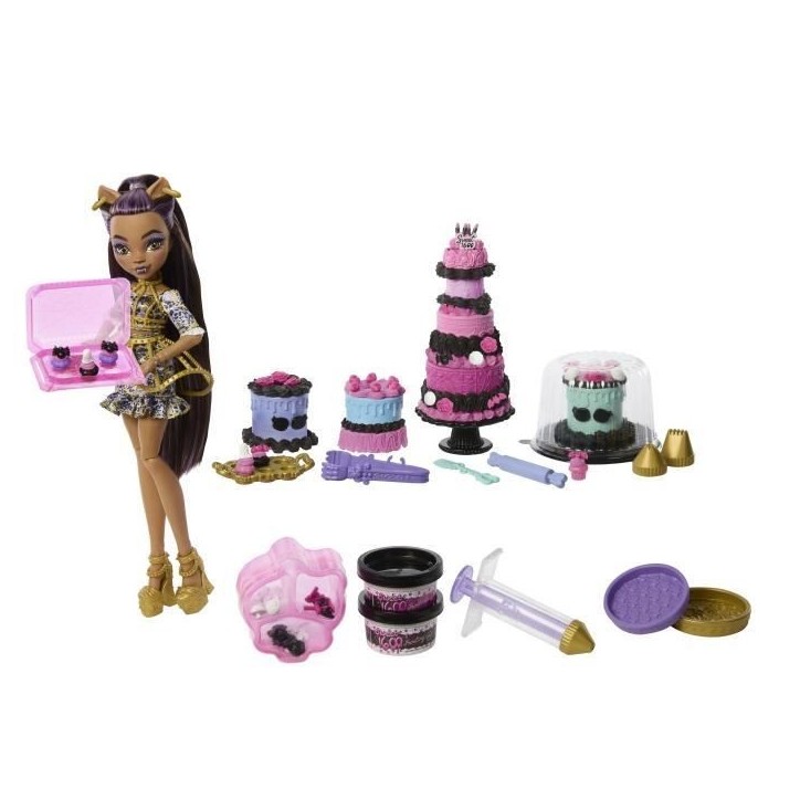 Monster High-Kit Gâteau d'Anniversaire Clawdeen Wolf - Monster High - JBG78 Monster High-Kit Gâteau d'Anniversaire Clawdeen Wolf - Monster High - JBG78