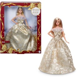 Barbie - Poupée Joyeux Noël - Poupée blonde - JBH95