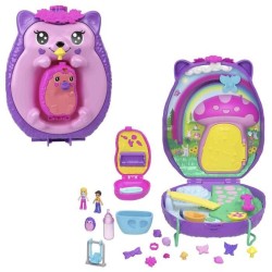 Polly Pocket Maman Et Bébé Hérissons Coffret Sac a Main 2 Figurines