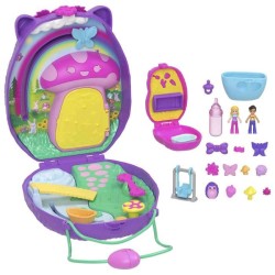 Polly Pocket Maman Et Bébé Hérissons Coffret Sac a Main 2 Figurines