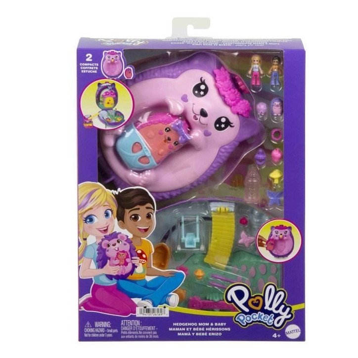 Polly Pocket Maman Et Bébé Hérissons Coffret Sac a Main 2 Figurines - JBJ91 4ans et plus