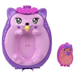 Polly Pocket Maman Et Bébé Hérissons Coffret Sac a Main 2 Figurines