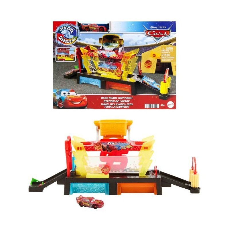 Disney Pixar-Station De Lavage Cars Color Changers-Coffret - 4 ans+- J Disney Pixar-Station De Lavage Cars Color Changers-Coffret - 4 ans+- J