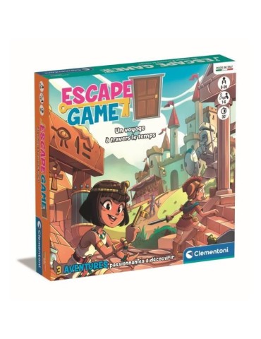 Clementoni - Escape Game voyage dans le temps - 3 aventures - Dés 8 ans