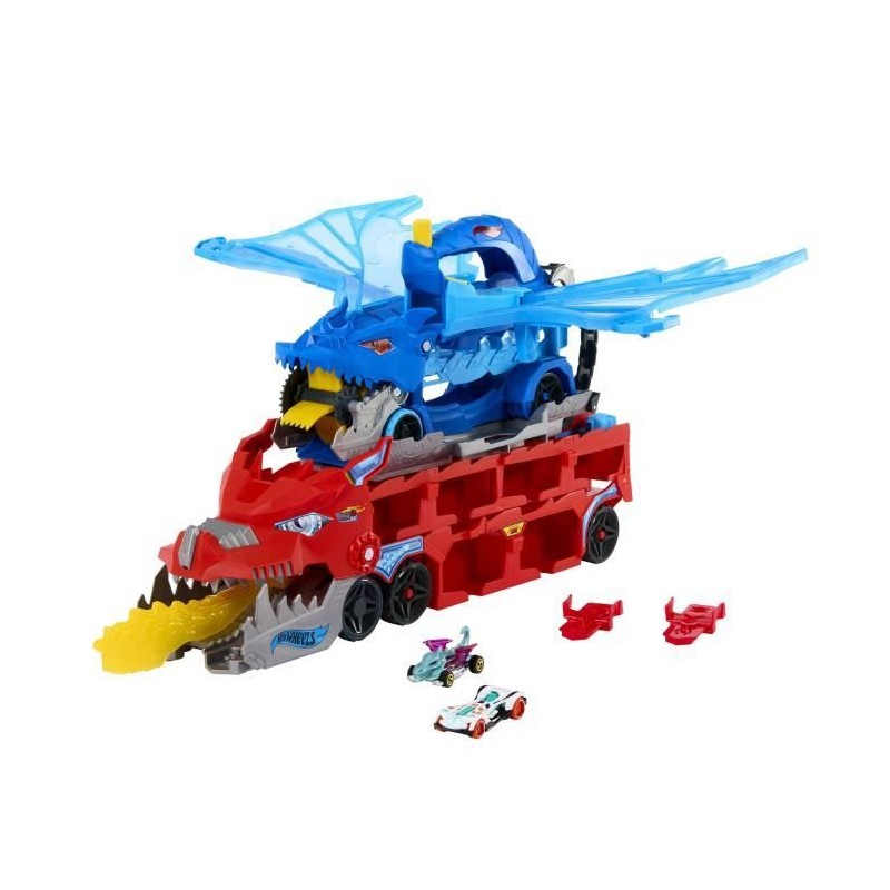 Hot Wheels - Transporteur 2 en 1 Dragons Hot Wheels City - Hot Whee Hot Wheels - Transporteur 2 en 1 Dragons Hot Wheels City - Hot Whee