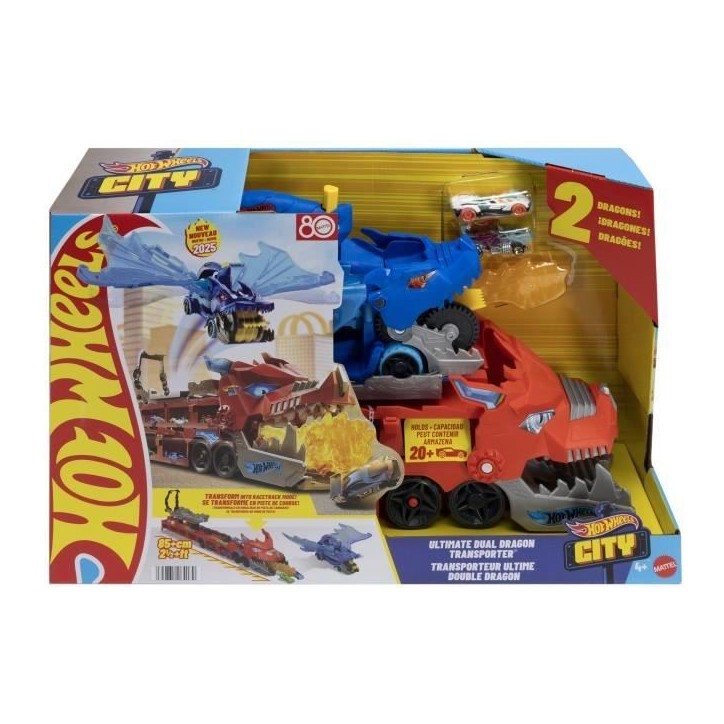 Hot Wheels - Transporteur 2 en 1 Dragons Hot Wheels City - Hot Wheels - JBM72