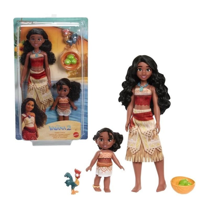 MATTEL Disney Vaiana 2 - Coffret des 2 soeurs - poupée du film Vaiana MATTEL Disney Vaiana 2 - Coffret des 2 soeurs - poupée du film Vaiana
