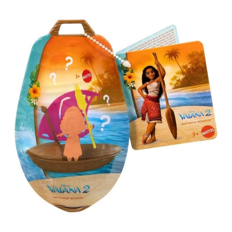 MATTEL Disney Vaiana 2 Pirogue et ses 3 surprises JBT68 MATTEL Disney Vaiana 2 Pirogue et ses 3 surprises JBT68