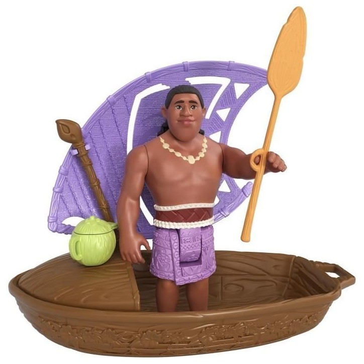 MATTEL Disney Vaiana 2 Pirogue et ses 3 surprises JBT68