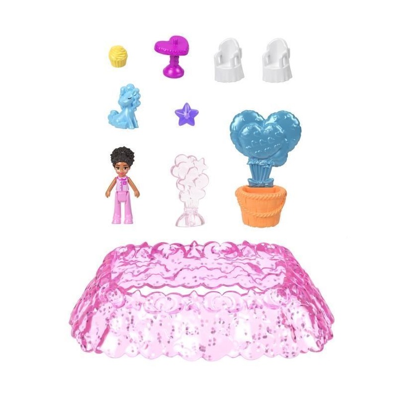 Polly Pocket - Coffret Au pays des reves - Mini-figurine et licorne - Polly Pocket - Coffret Au pays des reves - Mini-figurine et licorne -