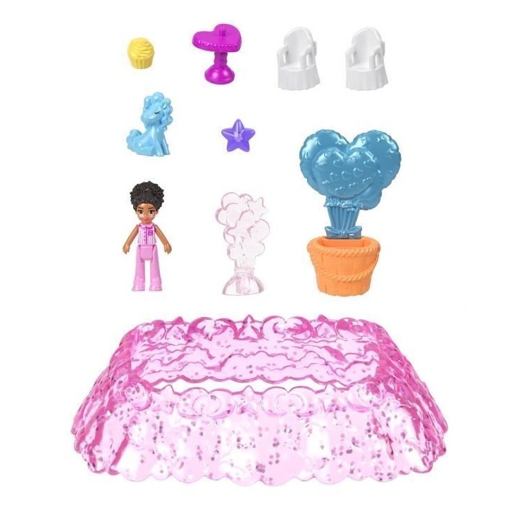 Polly Pocket - Coffret Au pays des reves - Mini-figurine et licorne - Polly Pocket - JCB15 Polly Pocket - Coffret Au pays des reves - Mini-figurine et licorne - Polly Pocket - JCB15