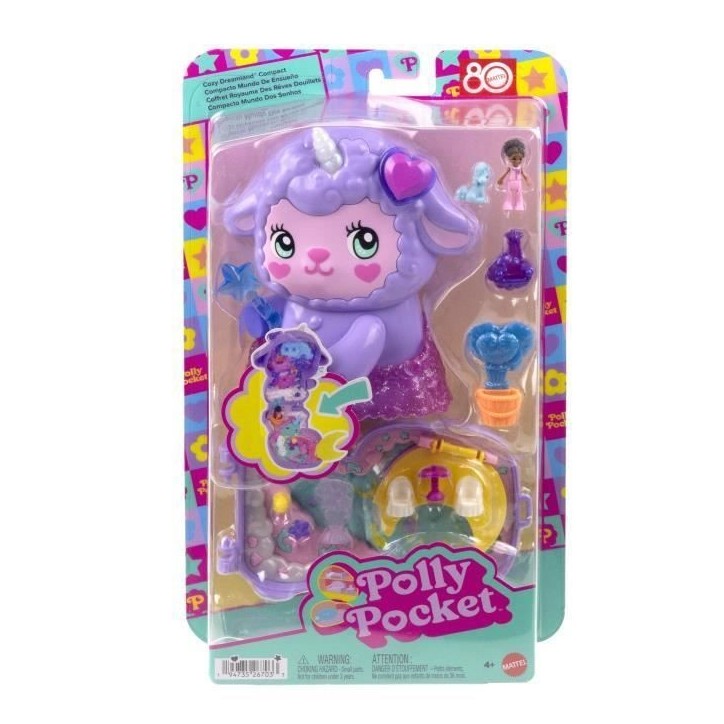 Polly Pocket - Coffret Au pays des reves - Mini-figurine et licorne - Polly Pocket - JCB15 Polly Pocket - Coffret Au pays des reves - Mini-figurine et licorne - Polly Pocket - JCB15