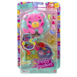 Polly Pocket - Coffret Île des paillettes - Mini-figurine et animaux