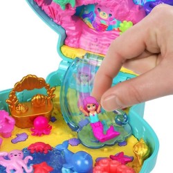 Polly Pocket - Coffret Île des paillettes - Mini-figurine et animaux